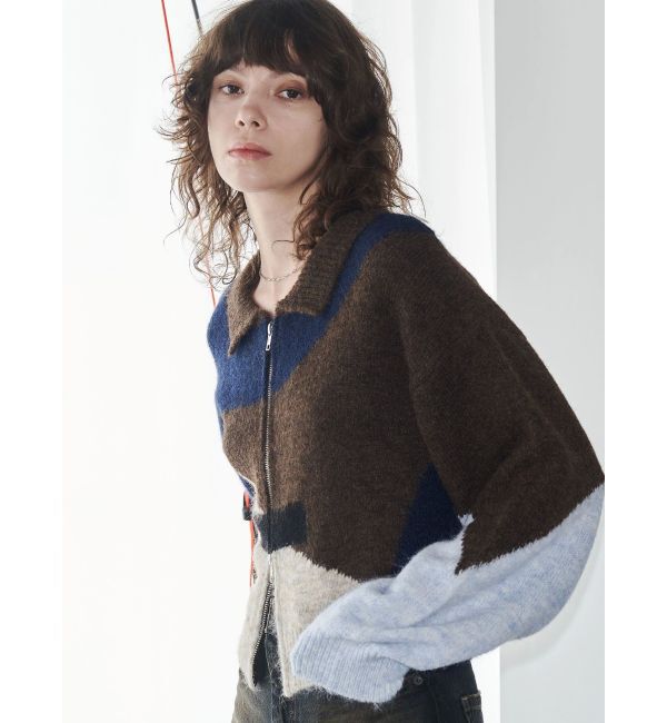 EMODA「【VEQUM】JACQUARD PATTERN KNIT」|ニット・セーター|