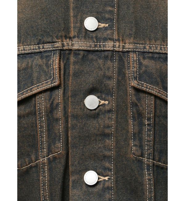 EMODA「カットスリーブフードデニムブルゾン」|ブルゾン・スタジャン|