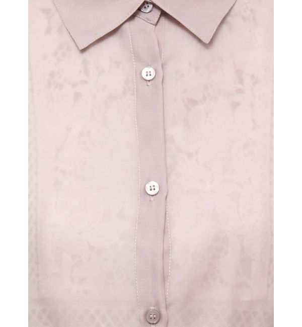 MERCURYDUO「スリットスリーブクロップドシャツ」|シャツ・ブラウス|