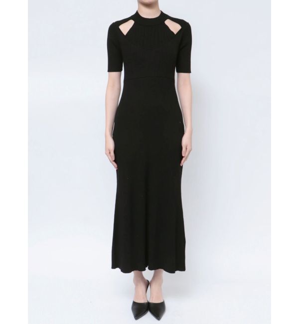 MERCURYDUO「2WAYパネルレイヤード風マーメイドニットワンピース」|ワンピース|