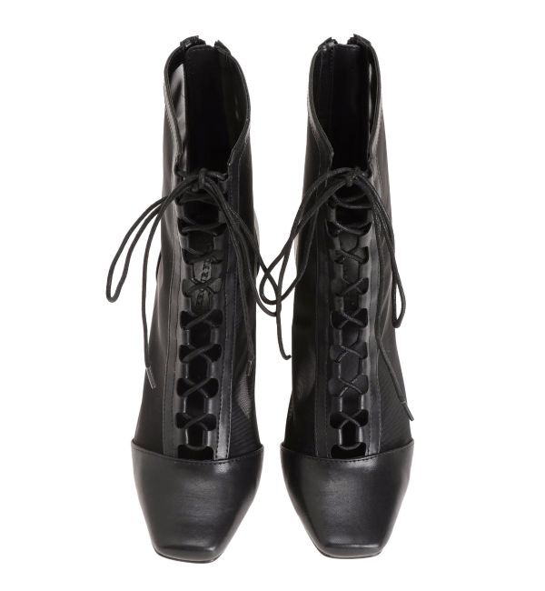 MERCURYDUO「レースアップメッシュブーツ」|ショートブーツ|