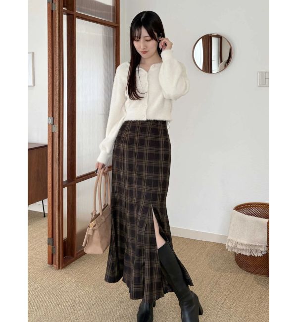 MERCURYDUO「バックレースアップストレッチマーメイドスカート」|スカート|