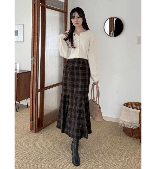 MERCURYDUO「バックレースアップストレッチマーメイドスカート」|スカート|