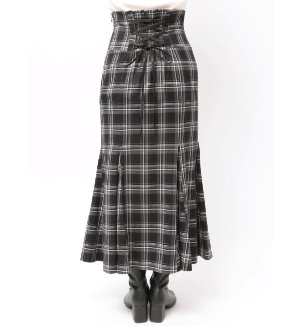 MERCURYDUO「バックレースアップストレッチマーメイドスカート」|スカート|