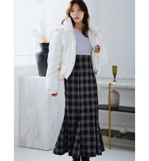 MERCURYDUO「バックレースアップストレッチマーメイドスカート」|スカート|