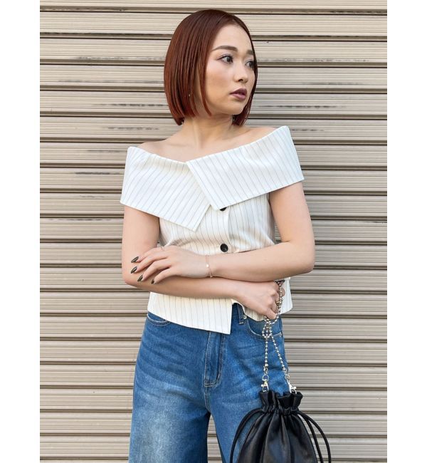 MURUA「オフショルマニッシュブラウス」|シャツ・ブラウス|