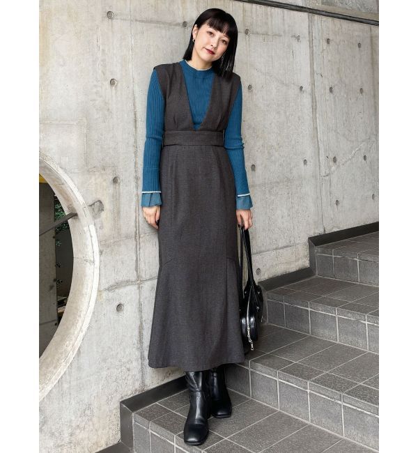 MURUA「サイドベルトマーメイドジャンパースカート」|ワンピース|