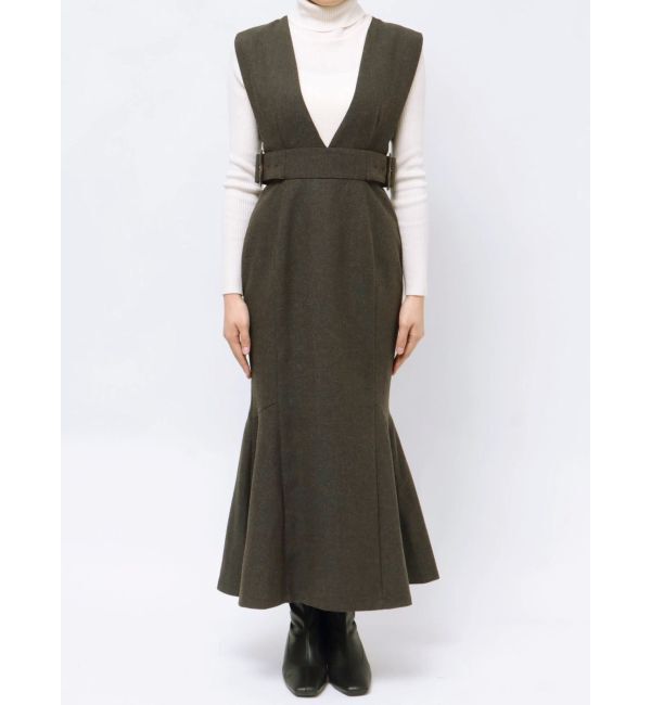 MURUA「サイドベルトマーメイドジャンパースカート」|ワンピース|