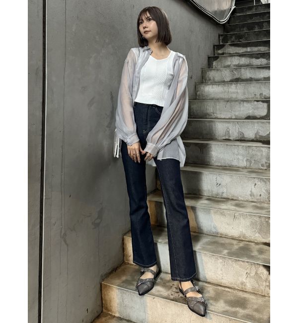 MURUA「ハイウエストヴィンテージフレアデニム」|デニム|