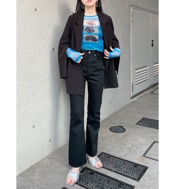 MURUA「ハイウエストヴィンテージフレアデニム」|デニム|