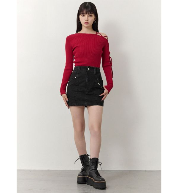 MURUA「メニーポケットカーゴスカート」|スカート|