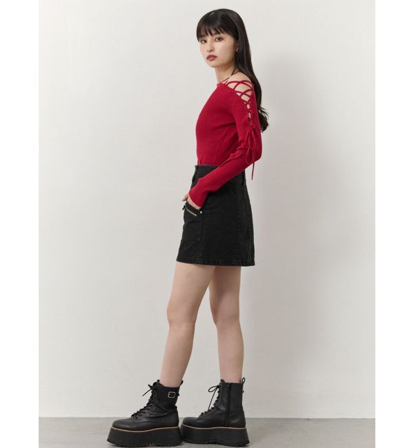 MURUA「メニーポケットカーゴスカート」|スカート|