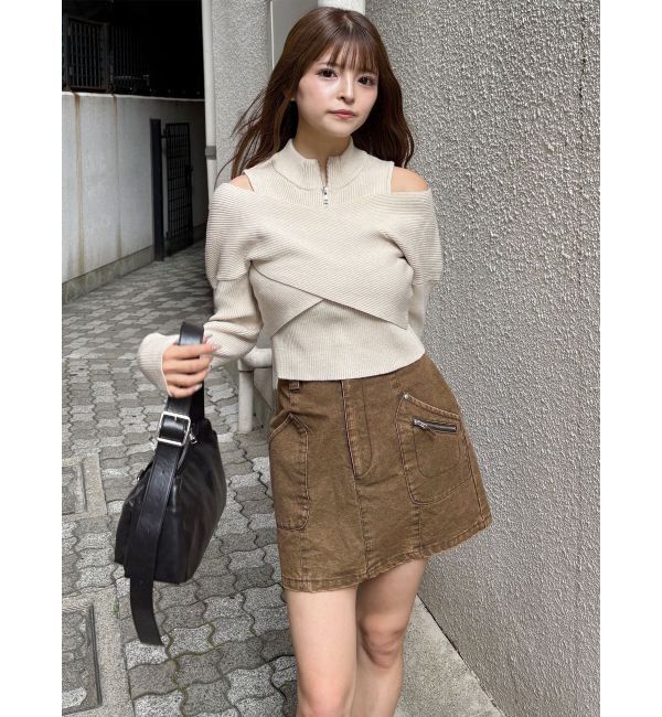 MURUA「メニーポケットカーゴスカート」|スカート|