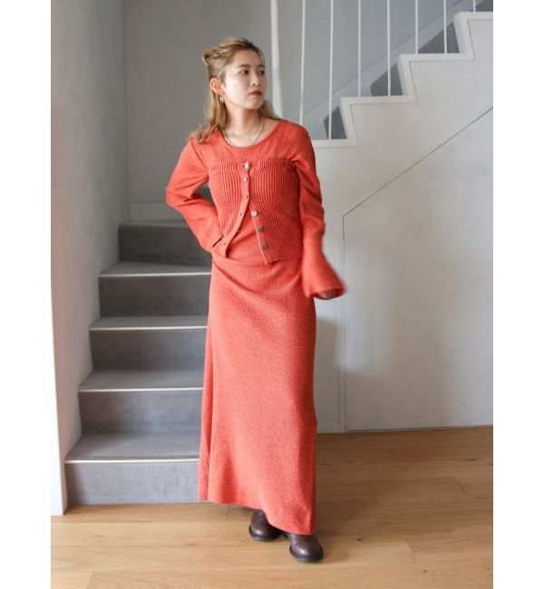 Ungrid「バックルコンビロングブーツ」|ロングブーツ|