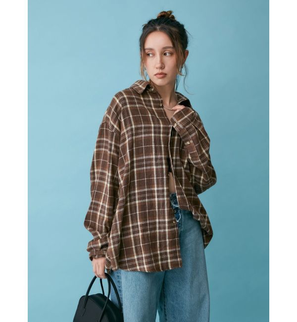 Ungrid「チェックルーズシャツ」|シャツ・ブラウス|
