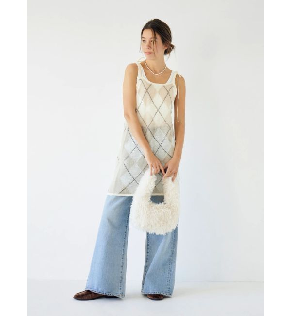 Ungrid「ハイウエストバギーデニム」|デニム|