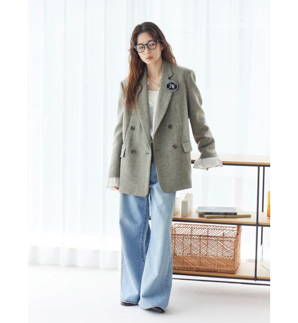 Ungrid「ハイウエストバギーデニム」|デニム|