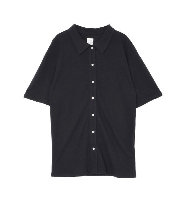 Ungrid「リネン混ハーフスリーブポロカーデ」|カーディガン|