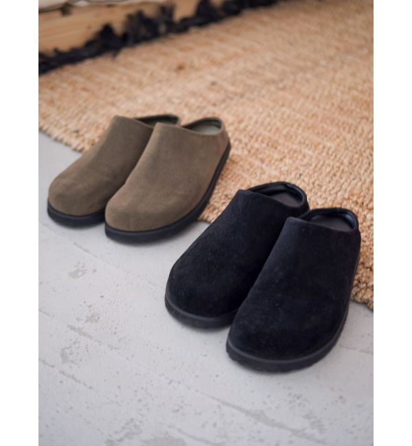 Ungrid「フェイクスウェードラウンドトゥスリッポン」|スリッポン|