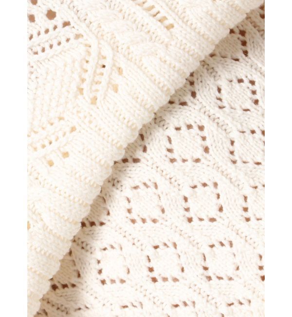 Ungrid「バックオープン透かし編みニット」|ニット・セーター|