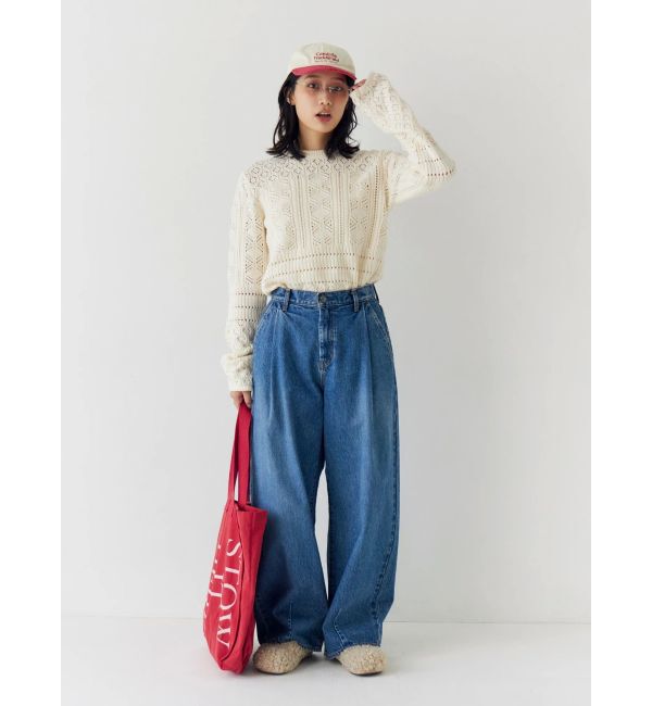 Ungrid「バックオープン透かし編みニット」|ニット・セーター|