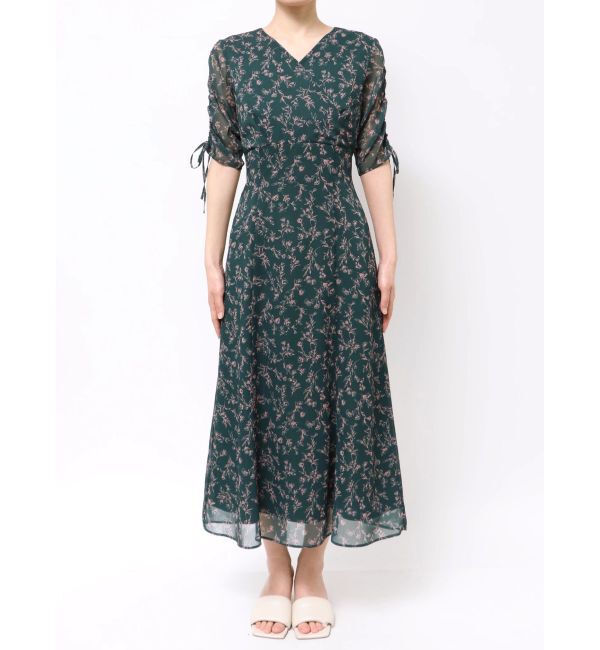 LAGUNAMOON「ドロストスリーブプリントワンピース」|ワンピース|