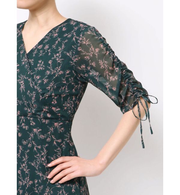 LAGUNAMOON「ドロストスリーブプリントワンピース」|ワンピース|