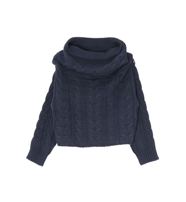 LAGUNAMOON「【POLO BCSコラボ】ケーブルオフショルニットプルオーバー」|ニット・セーター|