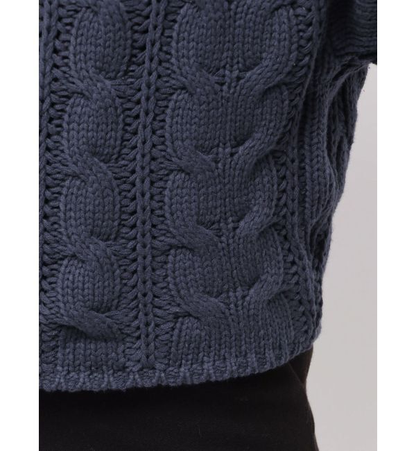 LAGUNAMOON「【POLO BCSコラボ】ケーブルオフショルニットプルオーバー」|ニット・セーター|