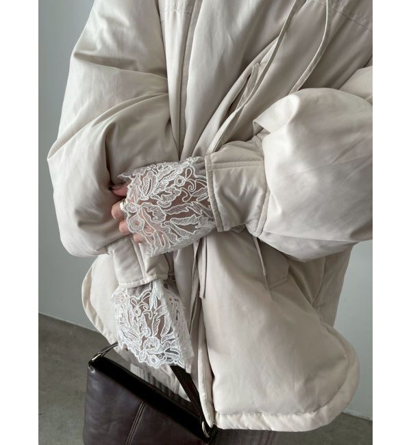 LAGUNAMOON「ストリングディティールミドルダウン」|ダウン|