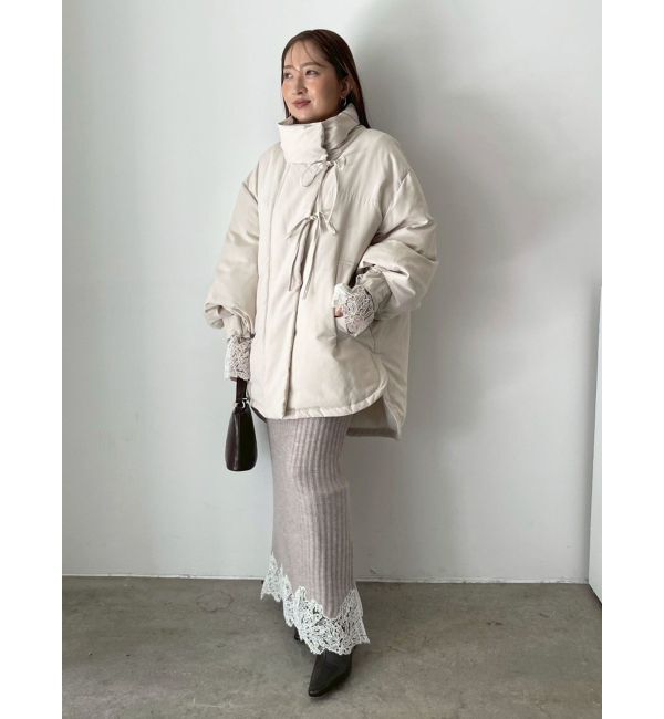 LAGUNAMOON「ストリングディティールミドルダウン」|ダウン|