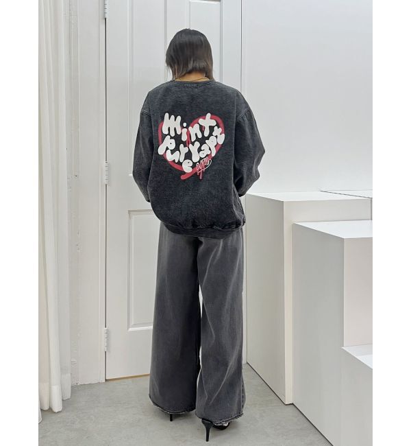 EVRIS「ニータックワイドデニムパンツ」|デニム|