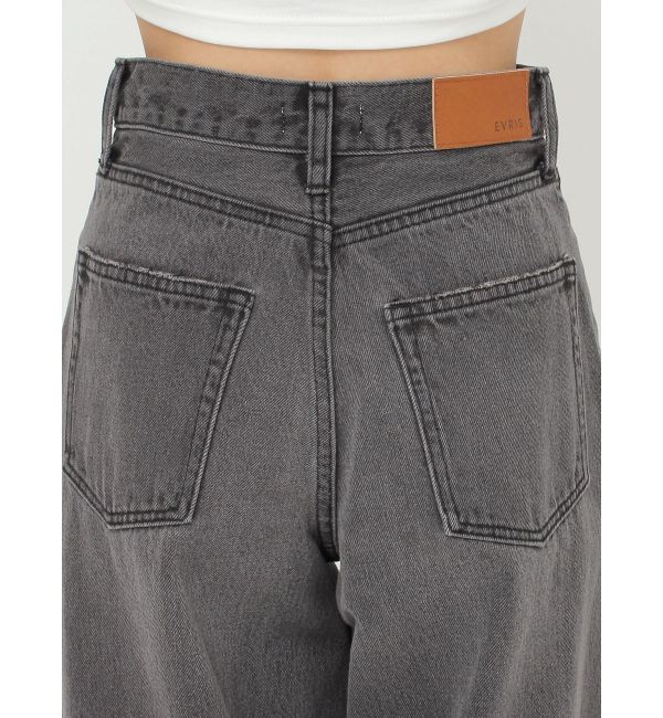EVRIS「ニータックワイドデニムパンツ」|デニム|