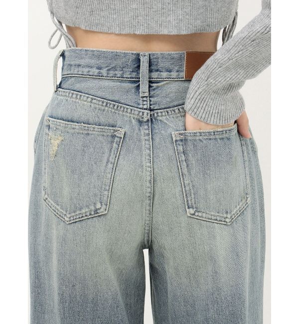 EVRIS「グランジルーズワイドデニムパンツ」|デニム|