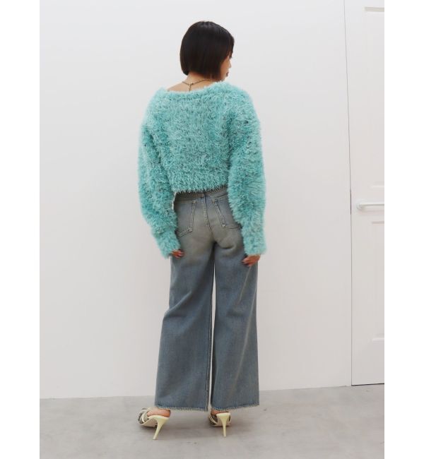 EVRIS「グランジルーズワイドデニムパンツ」|デニム|