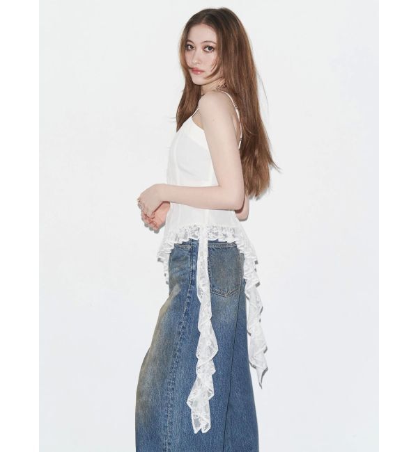 EVRIS「レースフリルキャミソール」|キャミソール|