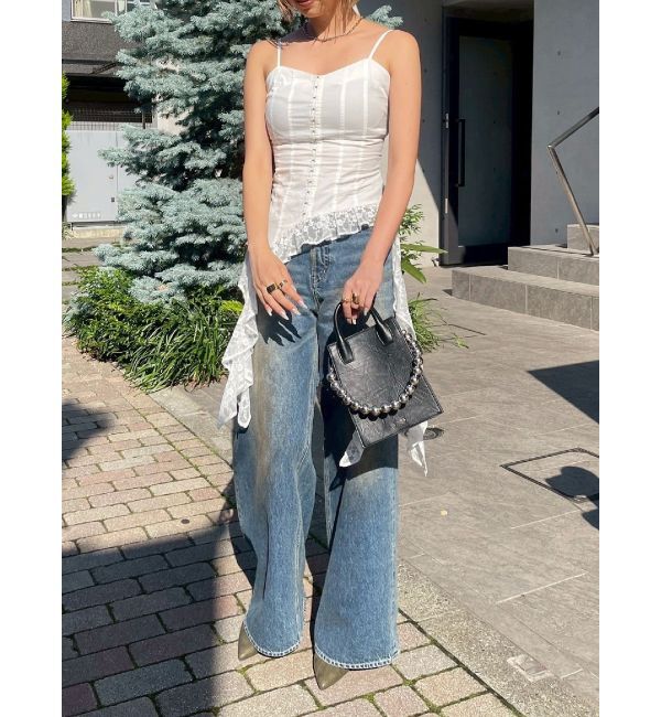 EVRIS「レースフリルキャミソール」|キャミソール|