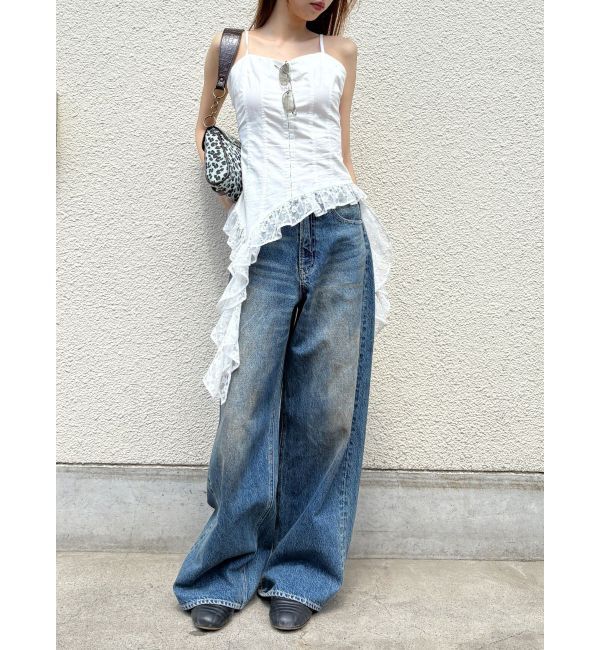 EVRIS「レースフリルキャミソール」|キャミソール|