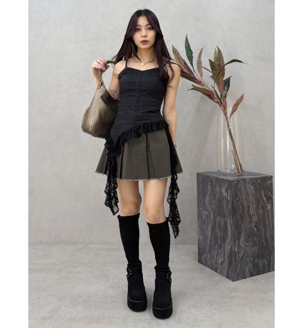 EVRIS「レースフリルキャミソール」|キャミソール|