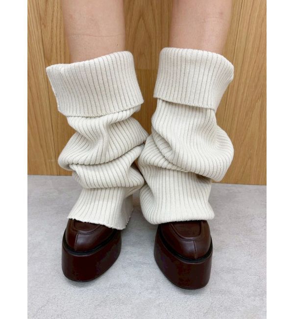 EVRIS「レッグウォーマーセットチャンキーヒールローファー」|その他|