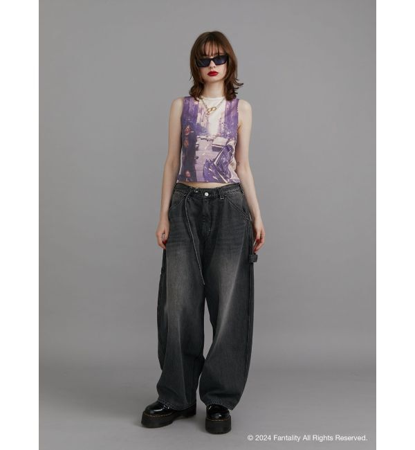 jouetie「【JANIS】photo print sleeveles【コラボ】」|タンクトップ|