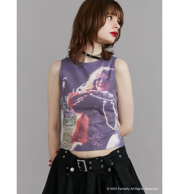 jouetie「【JANIS】photo print sleeveles【コラボ】」|タンクトップ|