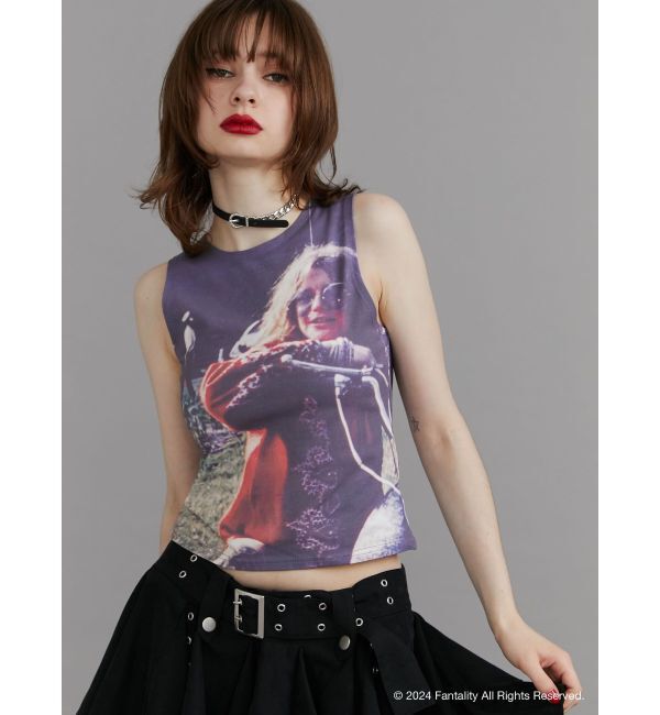 jouetie「【JANIS】photo print sleeveles【コラボ】」|タンクトップ|