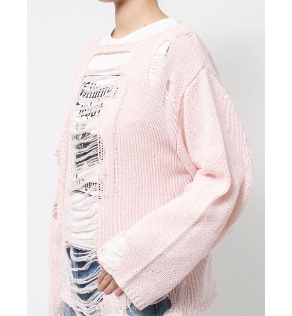 jouetie「オーバークラッシュローゲージニット」|ニット・セーター|