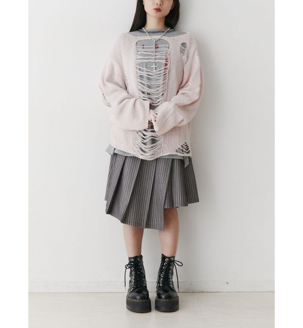 jouetie「オーバークラッシュローゲージニット」|ニット・セーター|