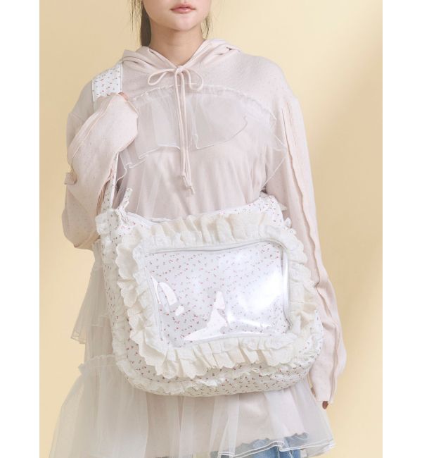 merry jenny「frill frillぬい活バッグ」|ショルダー・メッセンジャー|レッド