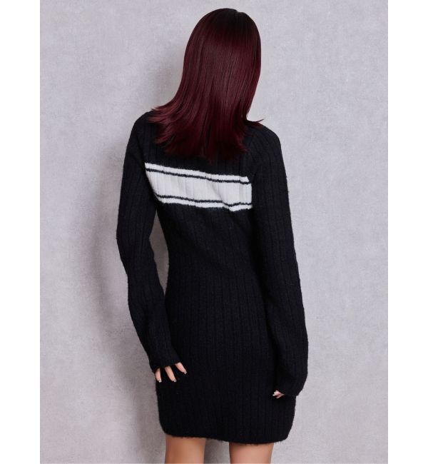 GYDA「Symmetry GYDAリブニットワンピース」|ワンピース|