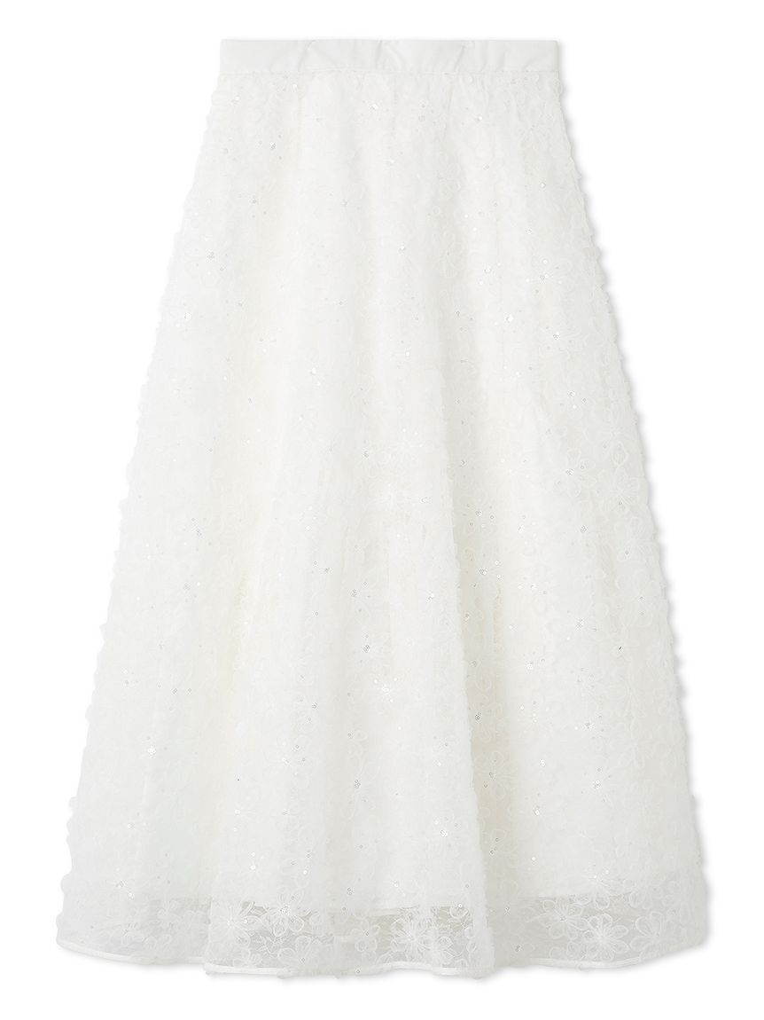 FURFUR「立体フラワーレーススカート」|スカート|