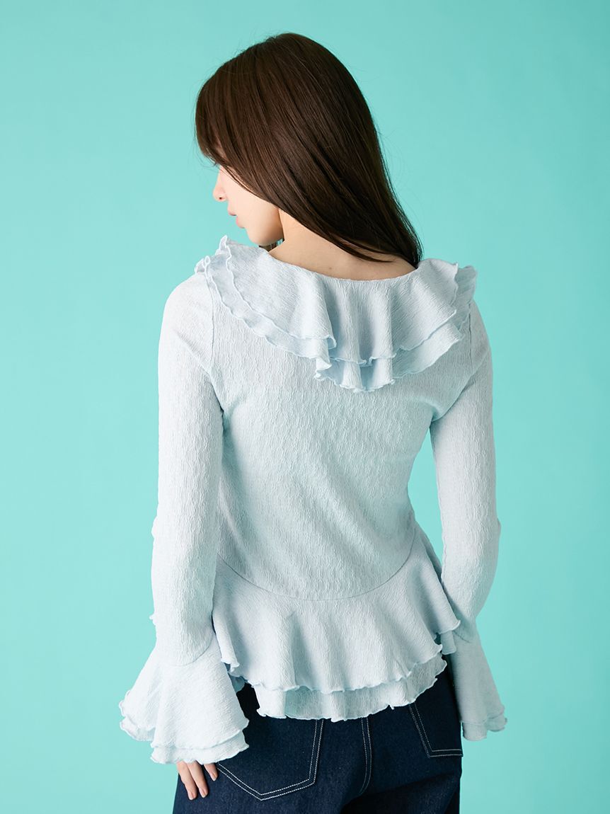 FURFUR「ラッフルフリルプルオーバー」|シャツ・ブラウス|