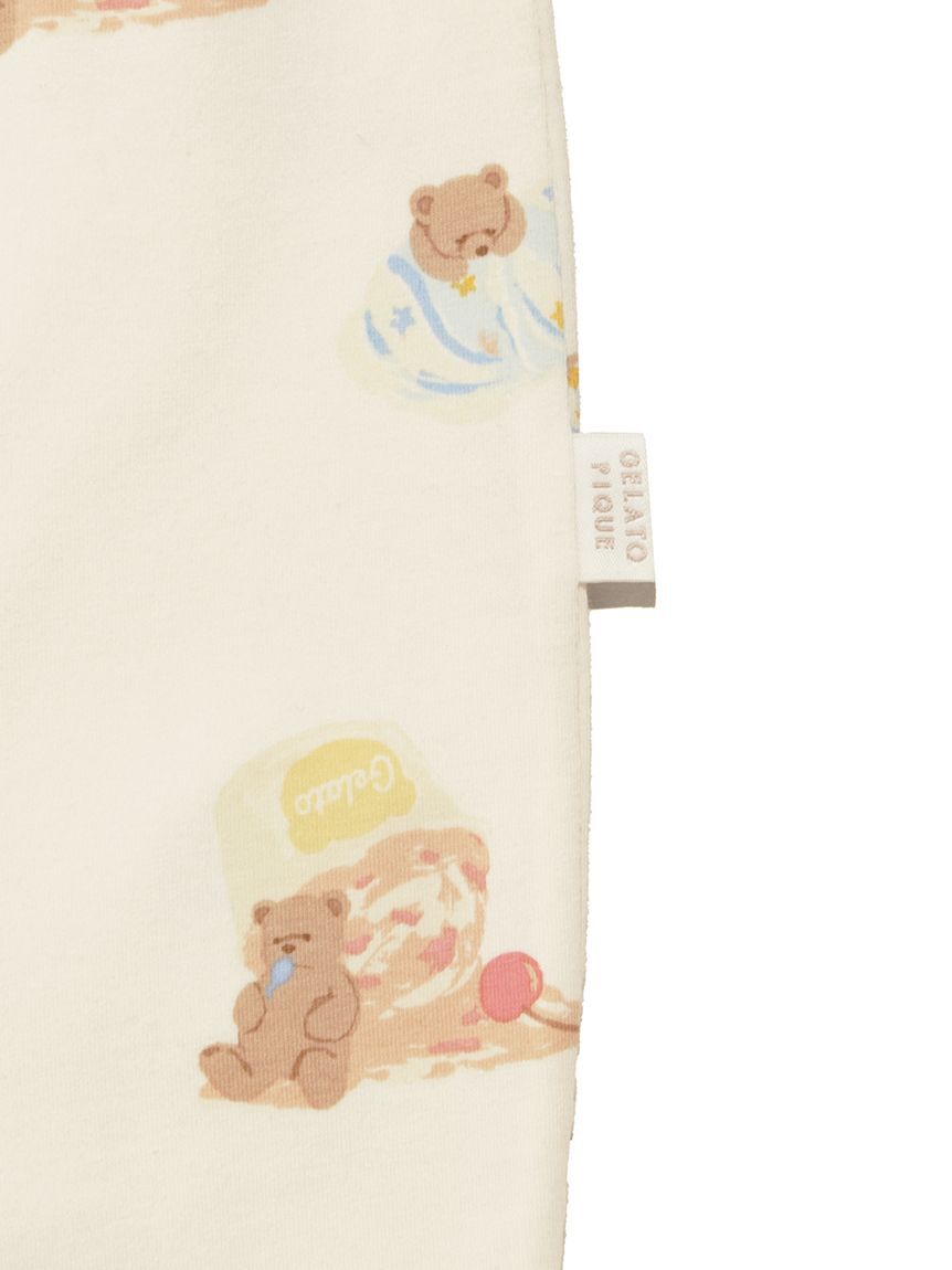 GELATO PIQUE KIDS & BABY「【新生児】アイスクリームベア柄２WAYオール」|ロンパース|
